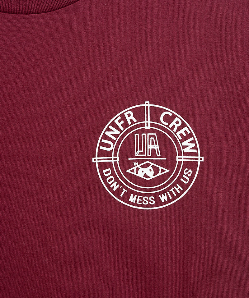 Unfair Athletics DMWU BP T-Shirt Burgundy Detailansicht