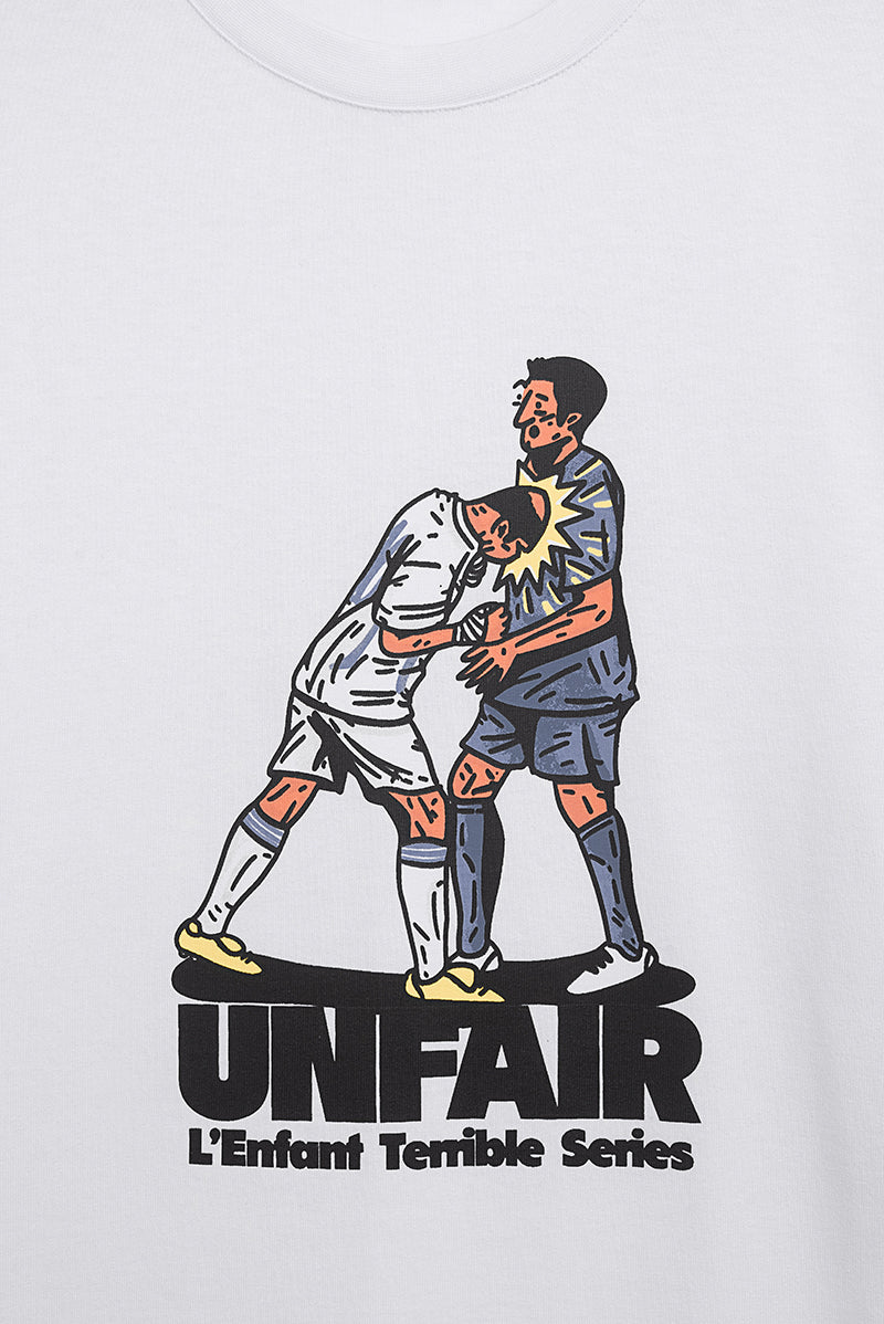 Unfair Athletics Headbutt T-Shirt White Detailansicht