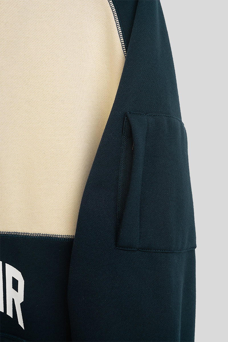 Unfair Athletics Unfair Ninja Zipper Navy Cream Ärmeltasche