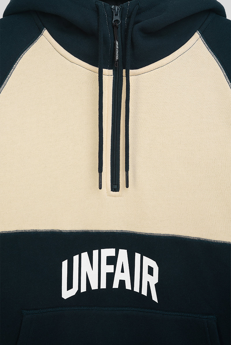 Unfair Athletics Ninja Zipper Navy Cream Detailansicht