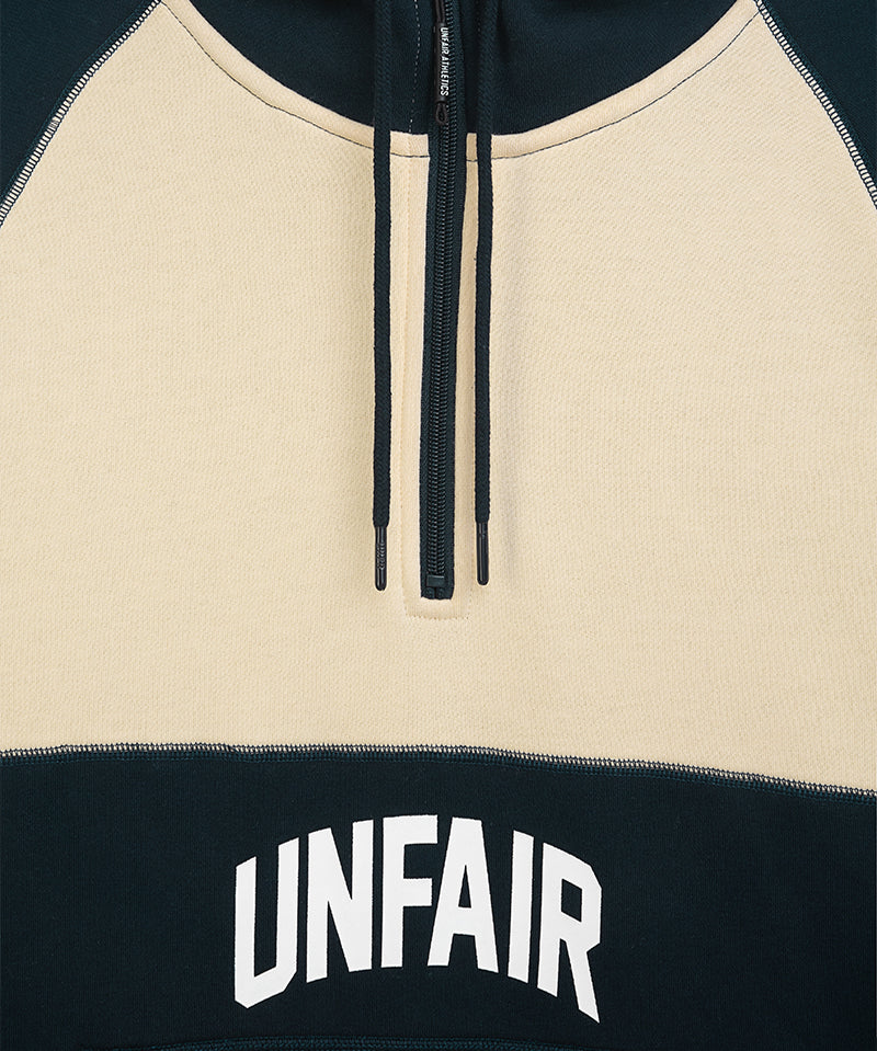Unfair Athletics Ninja Zipper Navy Cream Detailansicht