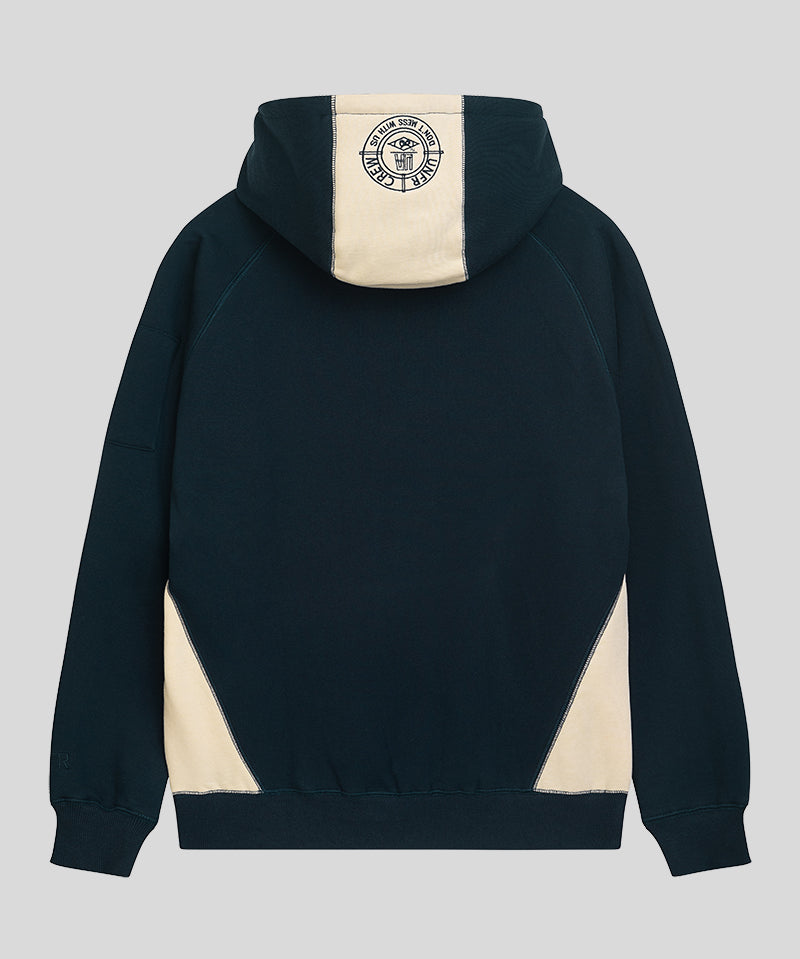 Unfair Athletics Ninja Zipper Navy/Cream Rückansicht