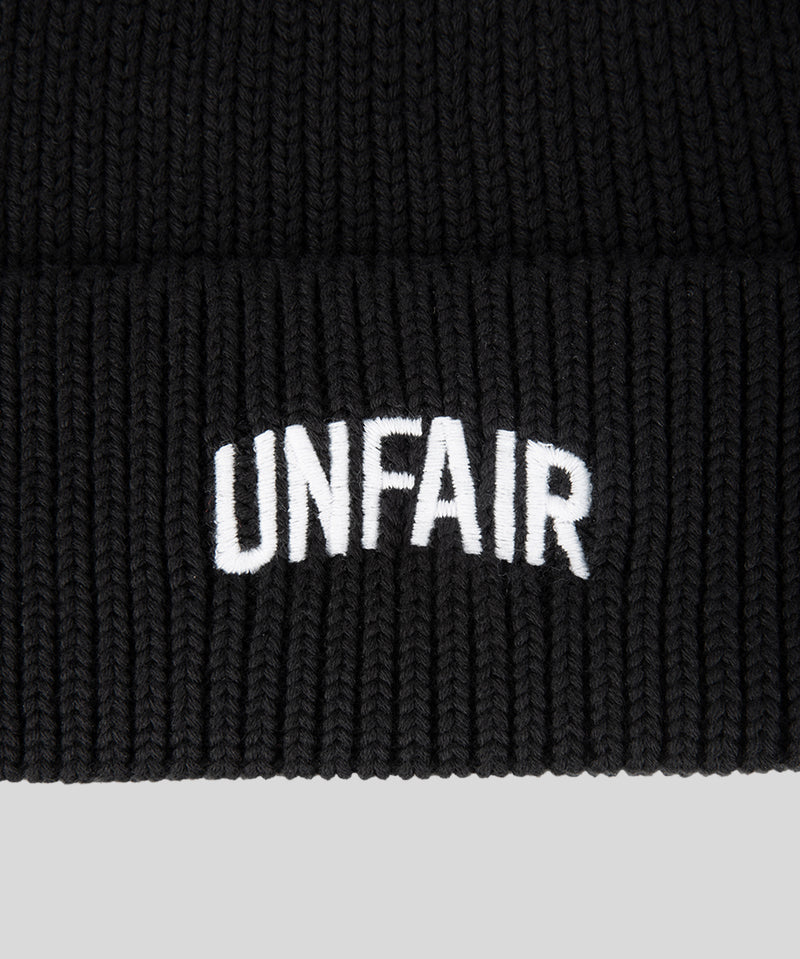 Unfair Athletics Organic Knit Beanie Black Detailansicht